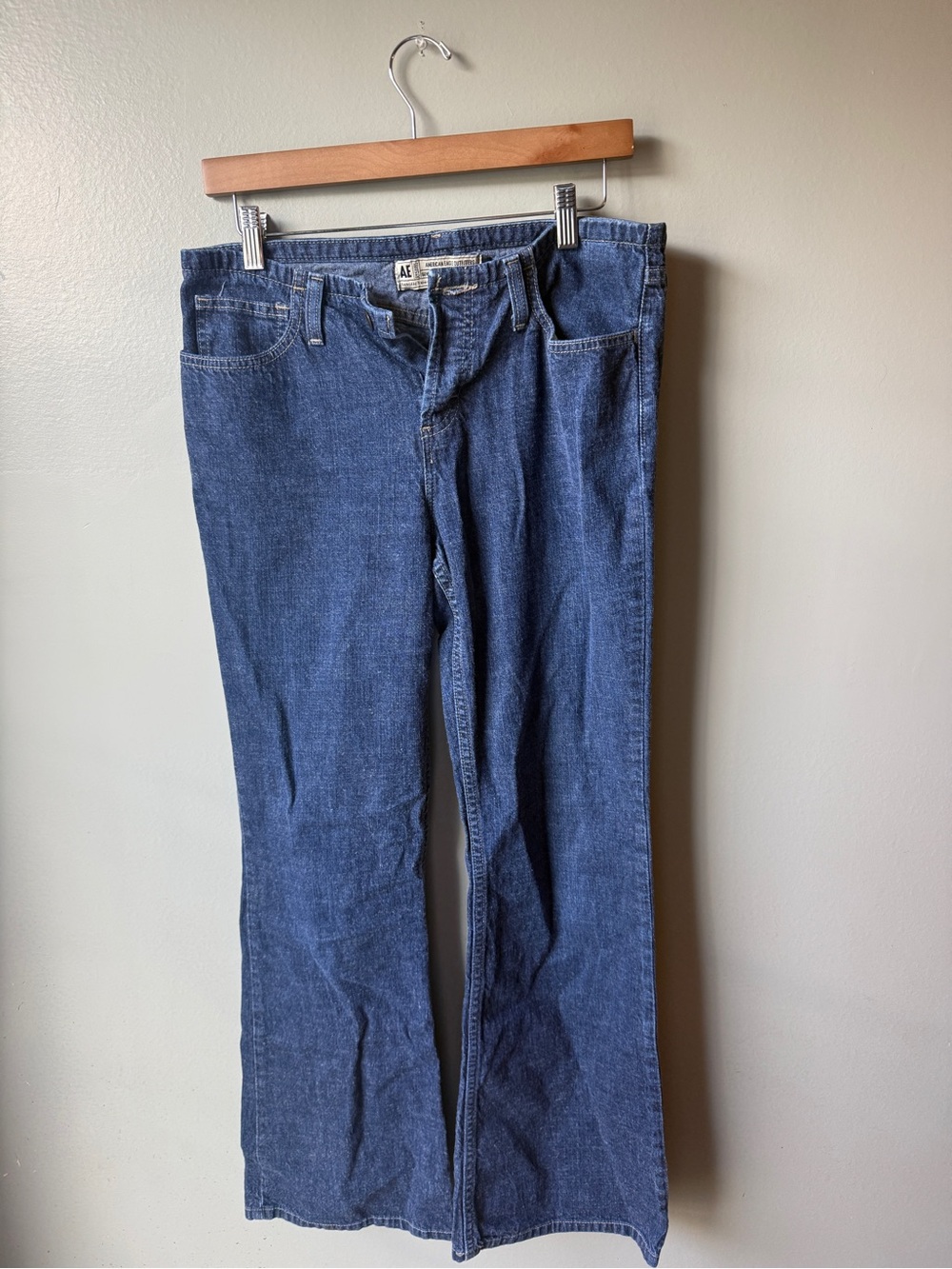 Vintage American Eagle Y2K Flare Jeans Women’s 8 Dark Wash
